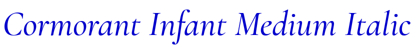 Cormorant Infant Medium Italic fonte